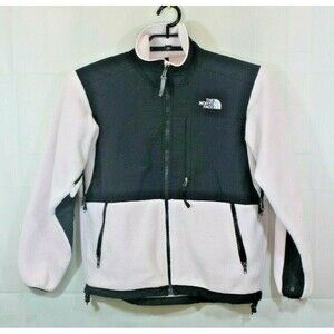The North Face Denali Fleece Jacket Black Pink Full Zip Womens Size Small